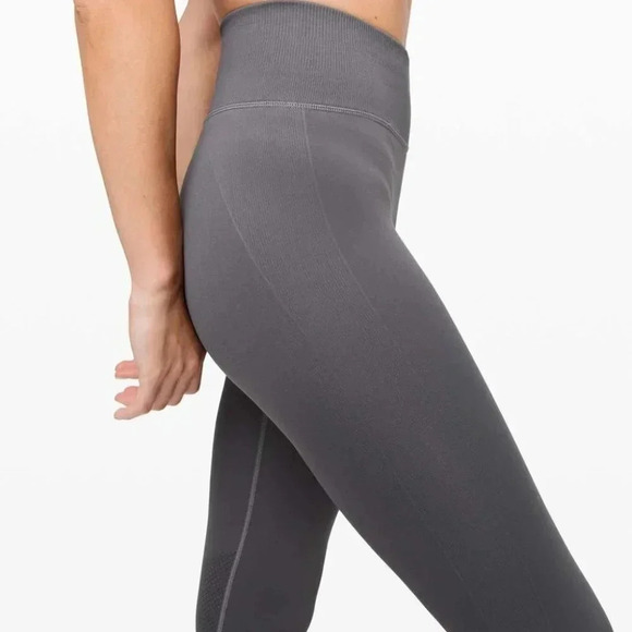 Lululemon Ebb  To Street Crop 21" Titanium | 8 - Picture 5 of 8